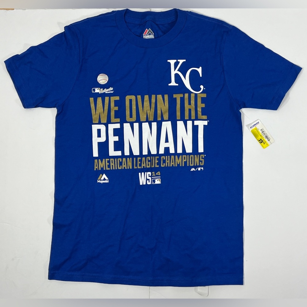 Kansas City Royals Youth Medium 10-12 T-shirt ALCS 2014 World Series Pennant NWT